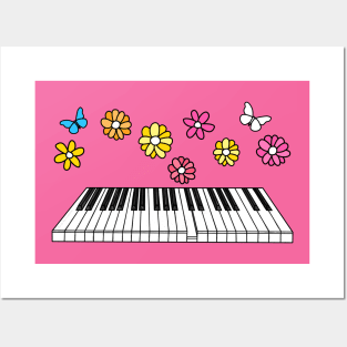 Mother's Day Piano Mom Pianist Female Musician Posters and Art